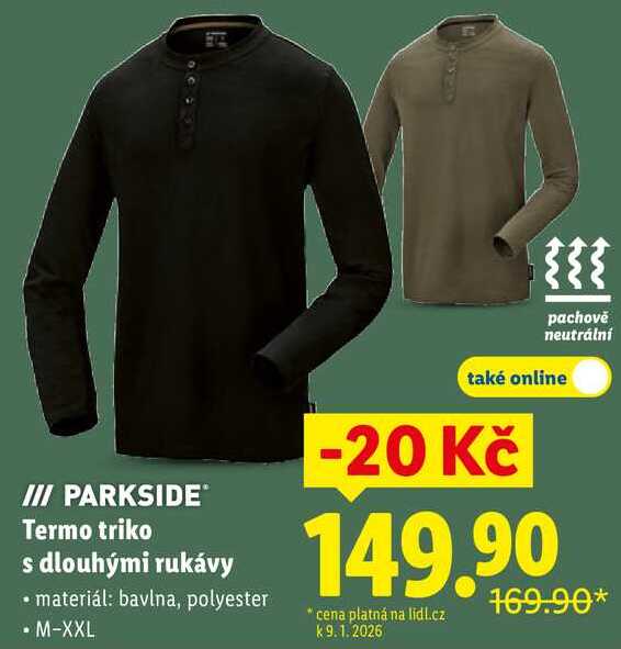 Termo triko s dlouhými rukávy 