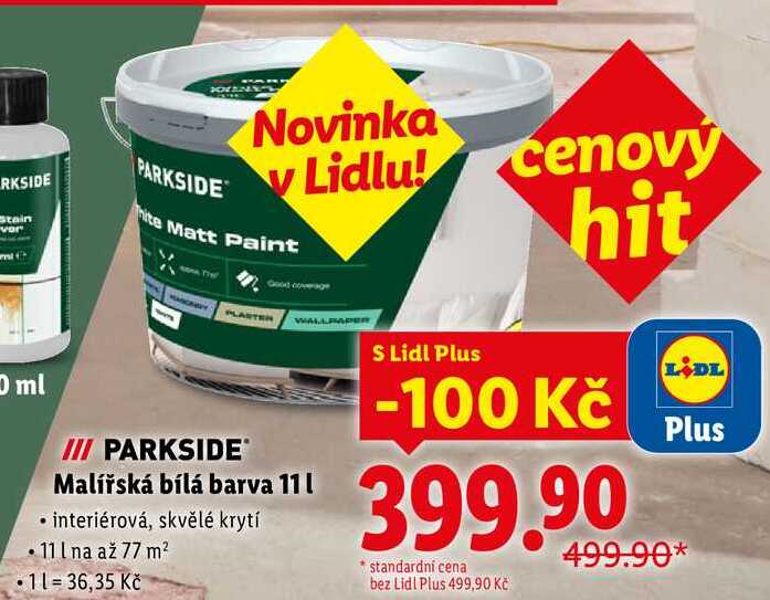 Malířská bílá barva 11 l