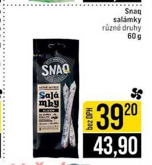 Snaq salámky různé druhy 60 g