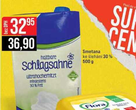 Smetana ke šleháni 30 % 500 g