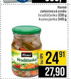 Hamé zeleninová směs hradišťanka 330 g