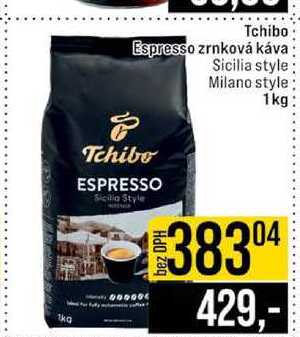 Tchibo Espresso zrnková káva Sicilia style Milano style 1kg
