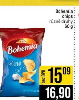 Bohemia chips různé druhy 60g