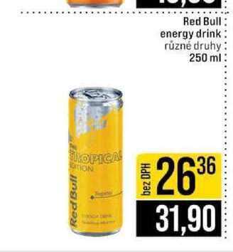 Red Bull energy drink různé druhy 250 ml 