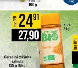 Cereálni tyčinka jahoda 138 g 6ks