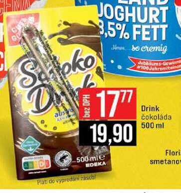 Drink čokoláda 500 ml