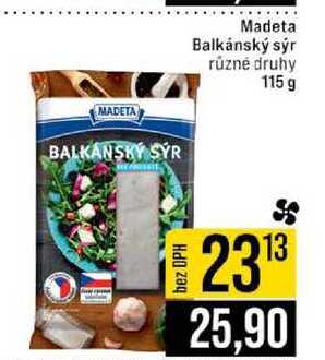 Madeta Balkánský sýr různé druhy 115 g