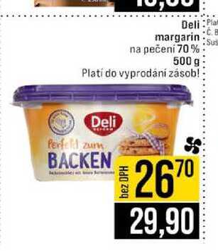 Deli margarin na pečení 70% 500 g v akci