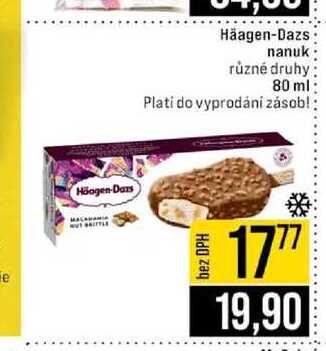 Häagen-Dazs nanuk různé druhy 80 ml 