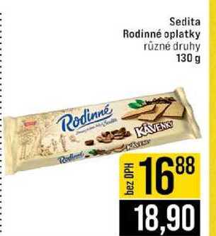 Sedita Rodinné oplatky různé druhy 130 g  