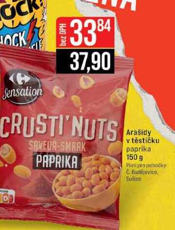 Arašidy v těstíčku paprika 150 g 