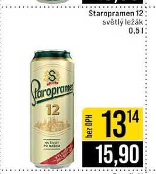 Staropramen 12 světlý ležák 0,5l