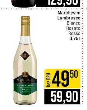 Marchesini Lambrusco Bianco Rosato Rosso. 0,75l