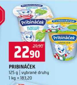 PRIBINÁČEK 125 g vybrané druhy 