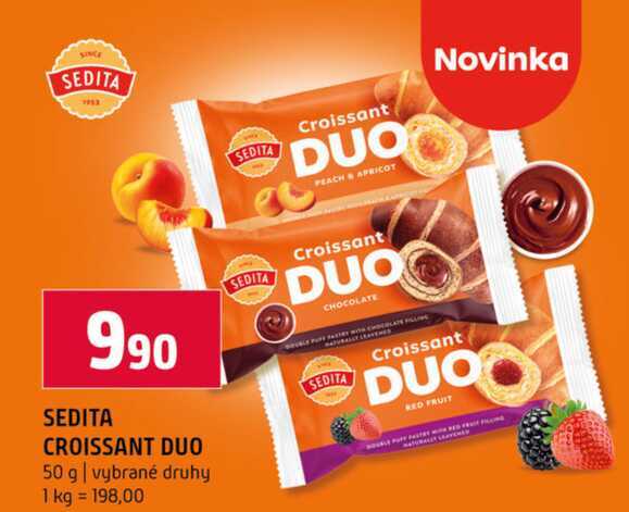 SEDITA CROISSANT DUO 50 g vybrané druhy 