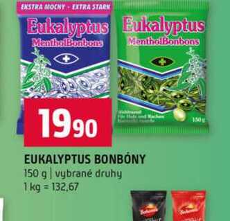 EUKALYPTUS BONBONY 150 g vybrané druhy 