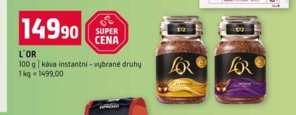 L'OR 100 g káva instantní vybrané druhy 