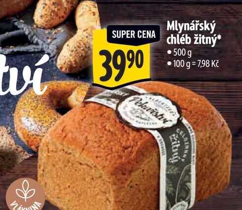   Mlynářský chléb žitný 500 g
