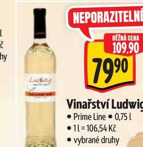   Vinařství Ludwic  0,75 l