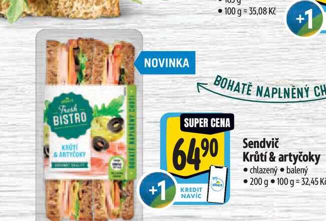 Sendvič Krůtí & artyčoky 200 g