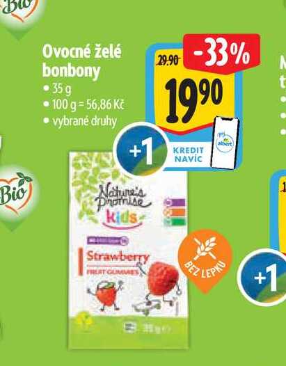   Ovocné želé bonbony 35 g 