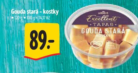 Gouda stará - kostky 120 g