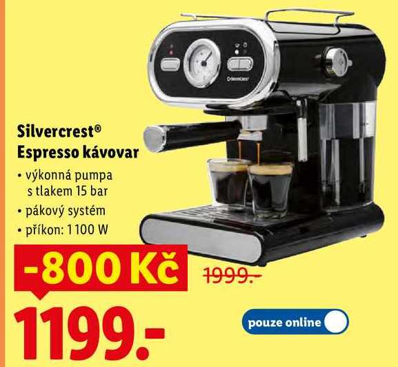 Silvercrest Espresso kávovar 
