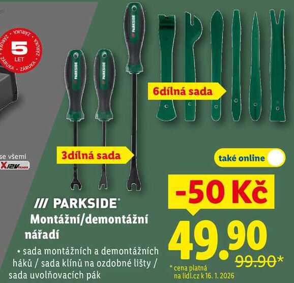 Montážní/demontážní nářadí 