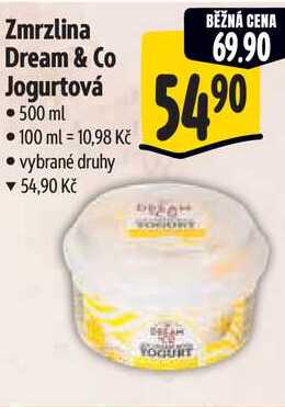 Zmrzlina Dream & Co Jogurtová, 500 ml 
