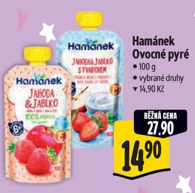 Hamánek Ovocné pyré, 100 g