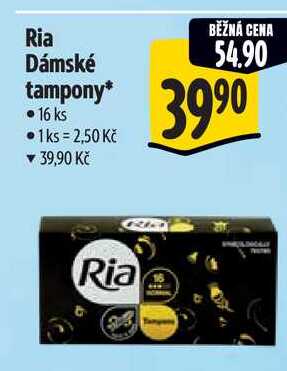 Ria Dámské tampony, 16 ks