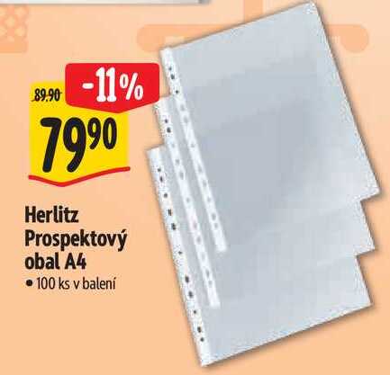 Herlitz Prospektový obal A4, 100 ks