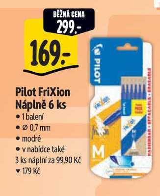 Pilot Frixion Náplně 6 ks