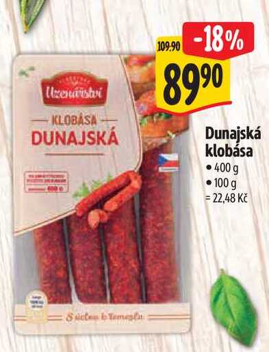 Dunajská klobása, 400 g