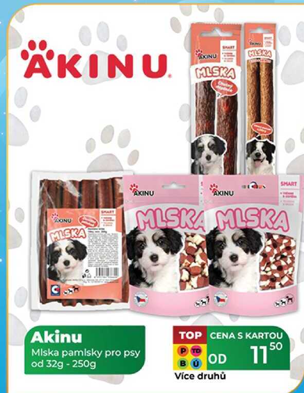 Akinu Miska pamlsky pro psy od 32g - 250g