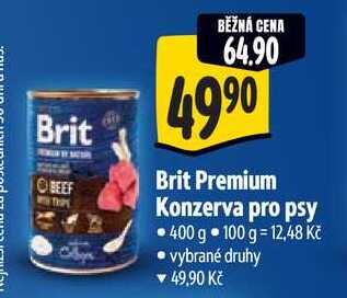 Brit Premium Konzerva pro psy, 400 g 