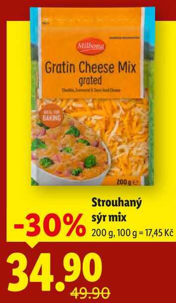 Strouhaný sýr mix, 200 g