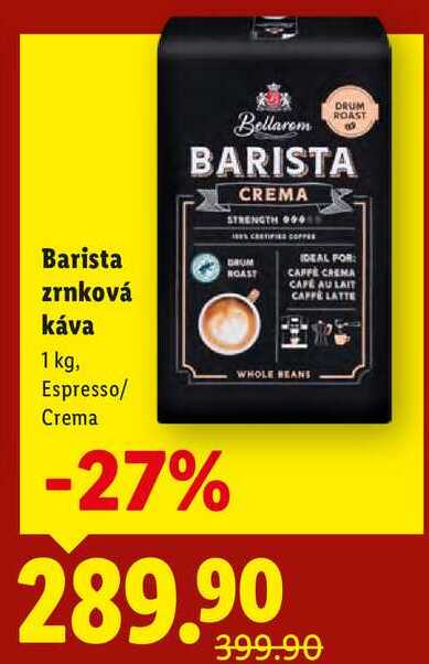 Barista zrnková káva, 1 kg
