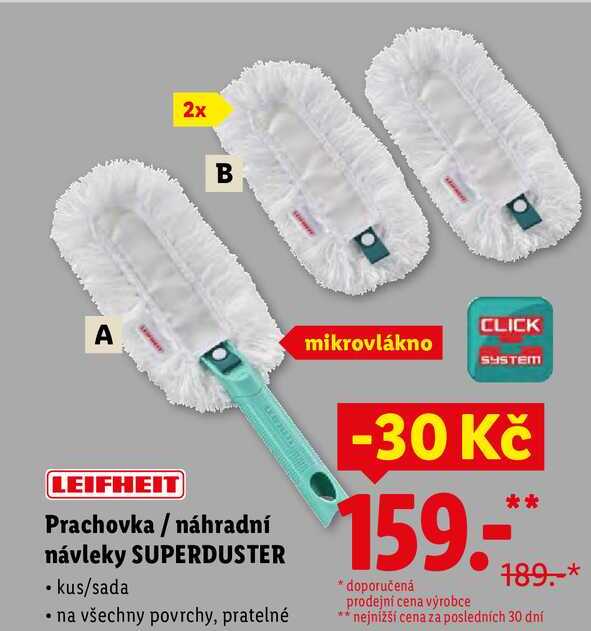 Prachovka/náhradní návleky SUPERDUSTER
