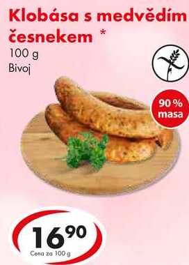 Klobása s medvědím česnekem, 100 g 