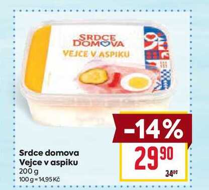 Srdce domova Vejce v aspiku 200 g