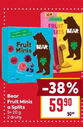 Bear Fruit Minis a Splits 5x 20 g