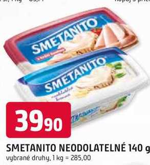 SMETANITO NEODOLATELNÉ 140 g