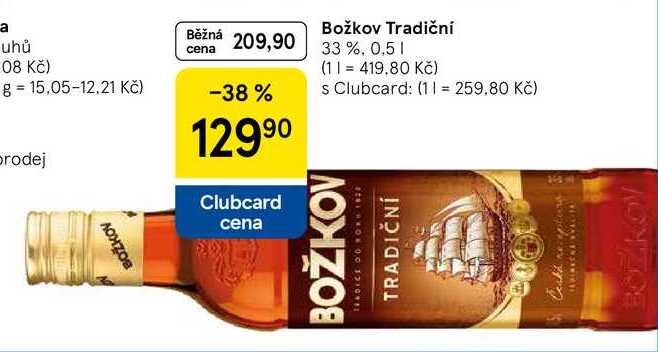 Božkov Tradiční 33 %, 0,5 l