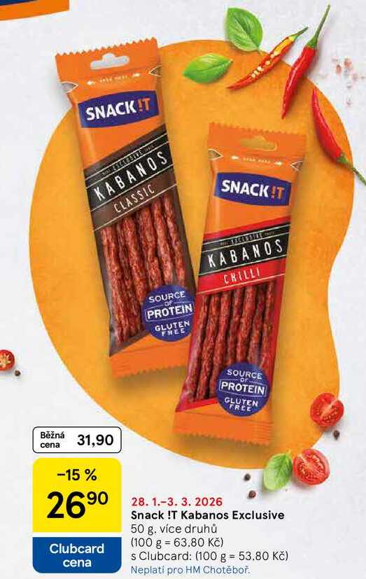 Snack !T Kabanos Exclusive, 50 g