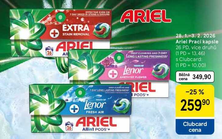 Ariel Prací kapsle, 26 PD 