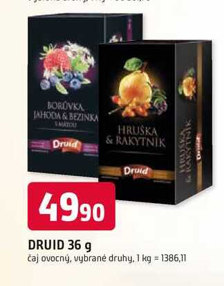 DRUID 36 g HRUŠKA & RAKYTNIK čaj
