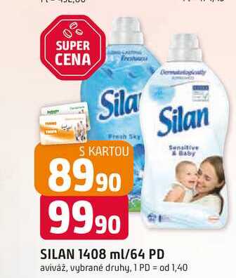 SILAN 1408 ml/64 PD aviváž, vybrané druhy