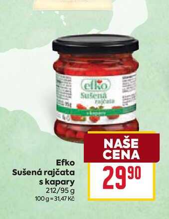 Efko Sušená rajčata s kapary 212/95 g 
