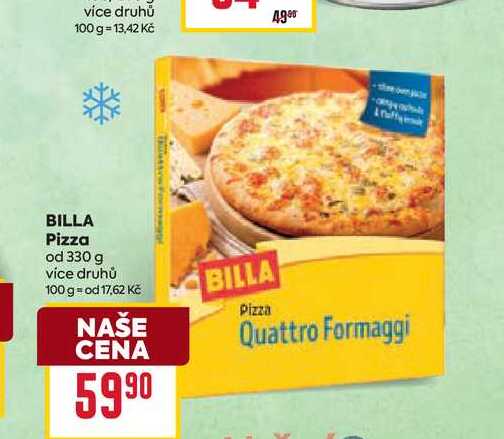 BILLA Pizza od 330 g